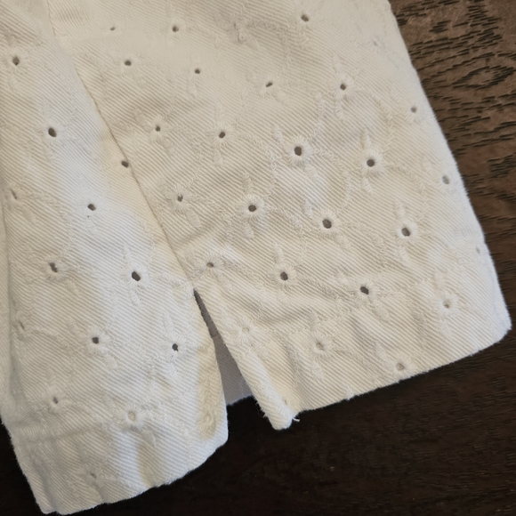 Lauren Jeans Co. Ralph Lauren White Eyelet Women Jeans - Picture 6 of 13